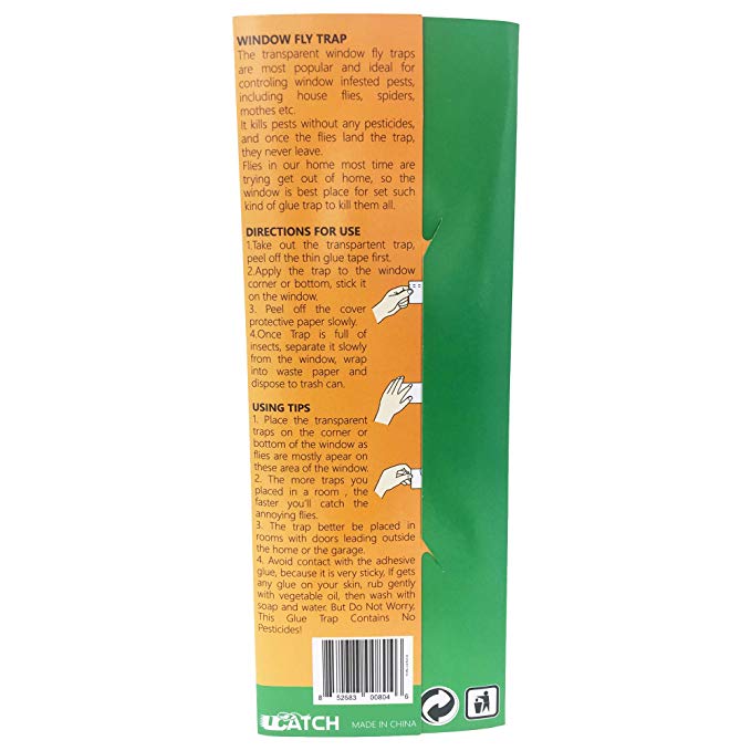 UCatch transparent Window Fly Traps (4 Traps) - ucatchstore