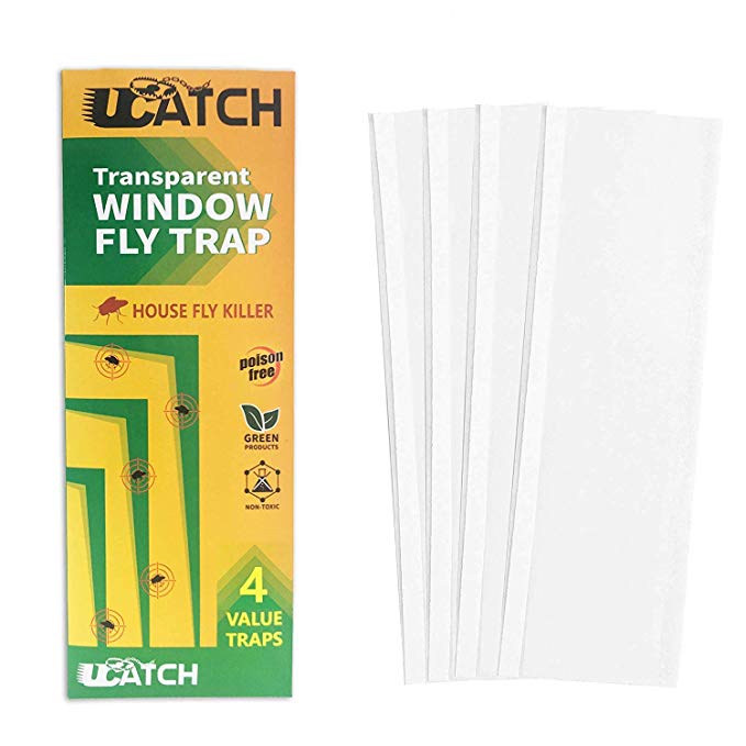 UCatch transparent Window Fly Traps (4 Traps)